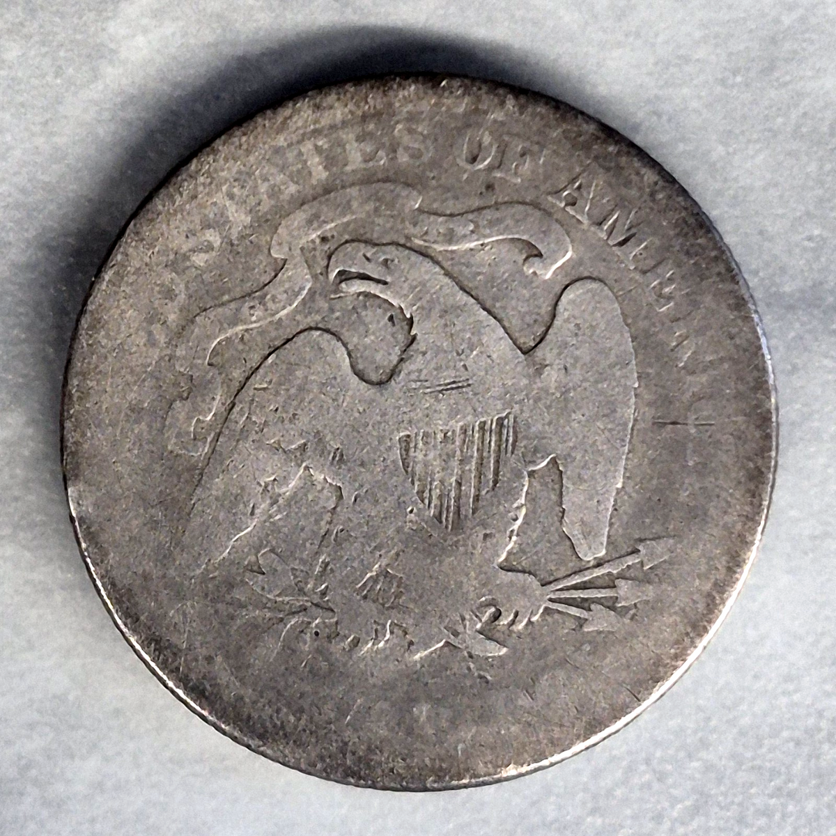 1878 Seated Liberty Quarter 25C 90% Silver 19th Century US Antique Coin AG