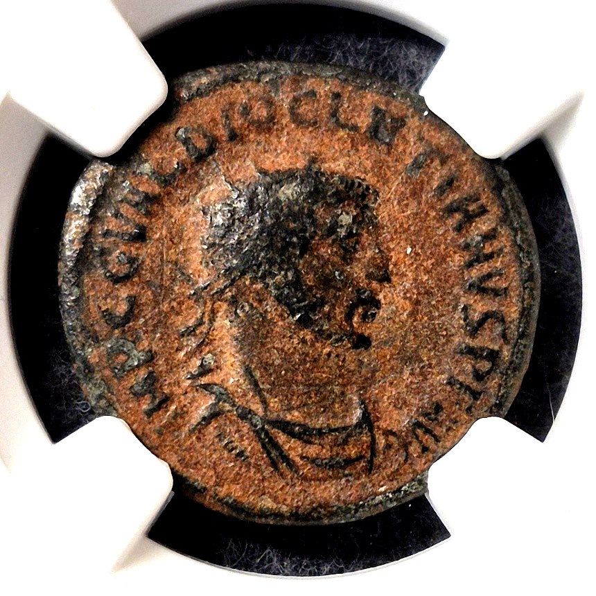 Diocletian AD 284-305 Roman Empire BI Aurelianianus NGC Ancients Jupiter XXI