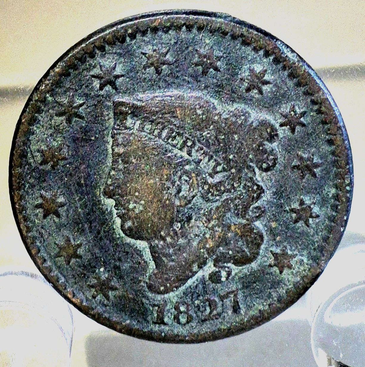 1827 Classic Head Large Cent N4 R3 Small Date G+ Features 1C