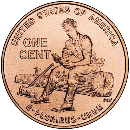 ✅ 2009-P Lincoln Cent Formative Years Wood Chipping #2 GEM BU Penny US Coin 09P2