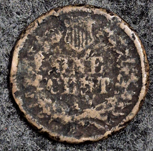 1861 Indian Head Cent AG or Less Features Type II Chunky Oak Wreath Coin Shown