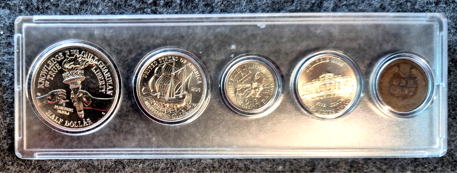 Unique 1776-2026 USA BU 4 Coin Set PLUS Centennial Era AG 1876 Indian Head Cent
