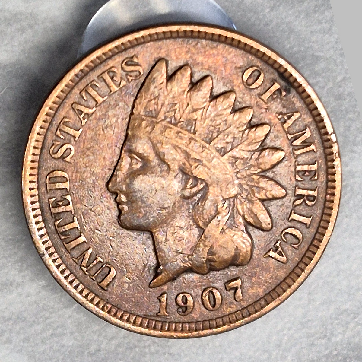 1907 Indian Head Cent Penny 1C VG Very Good Bronze Highest Mintage Year US Coin