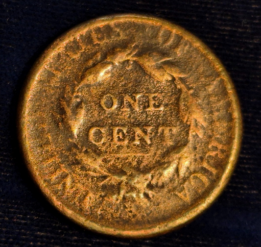 1812 Large Date Classic Head Large Cent VG+ Features, S-289 R1 Typical Corrosion
