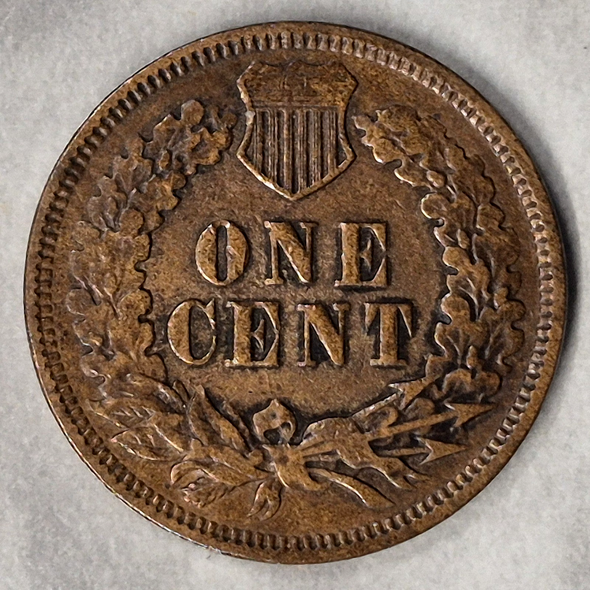 1870 Indian Head Cent Penny 1C AU About Uncirculated Semi Key Low Mintage Bronze