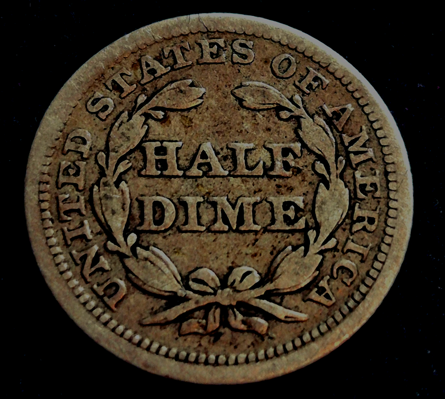 1854 Liberty Seated Half Dime 90% Silver Variety 3 Arrows at Date VG+ Features