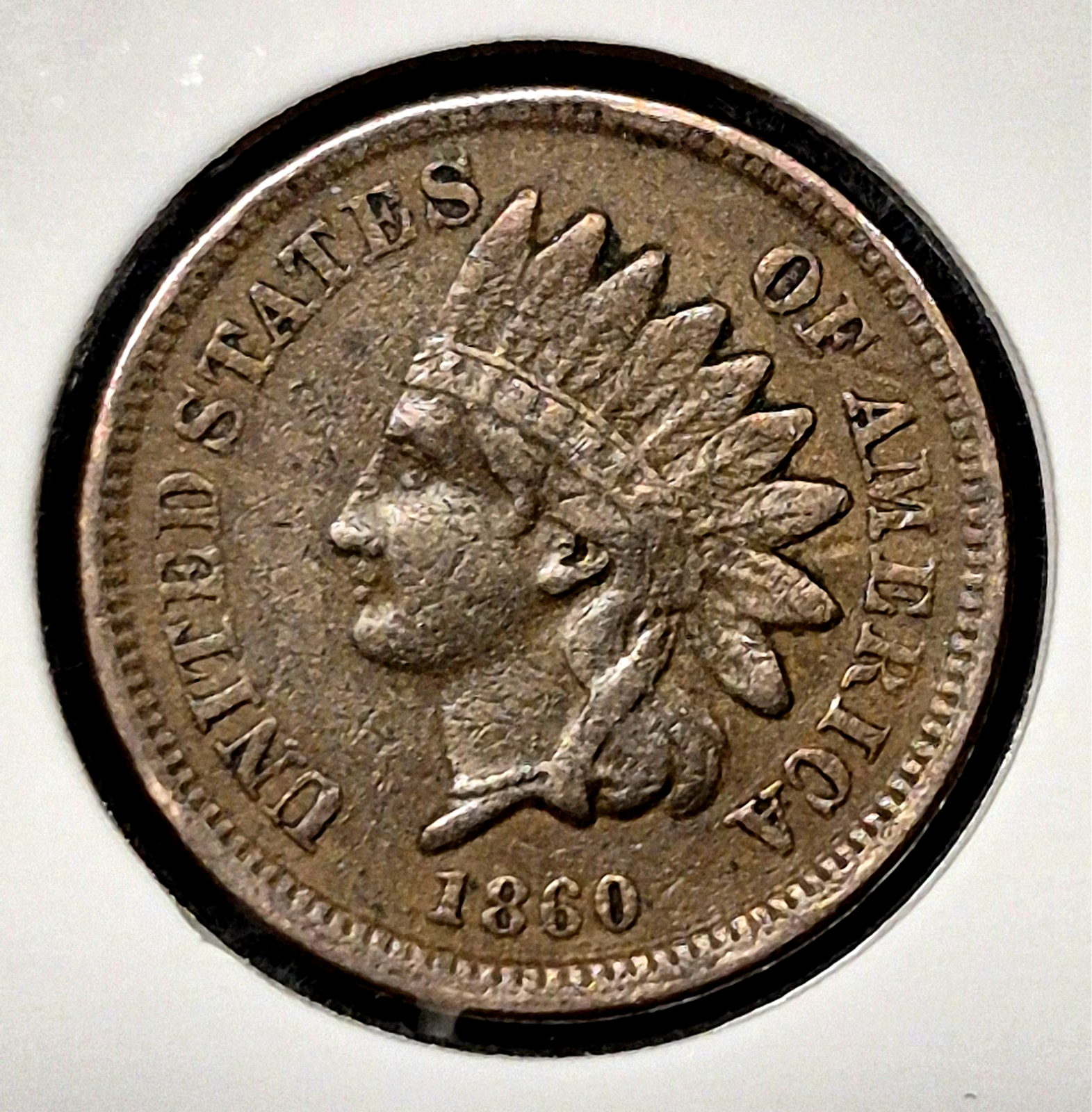 1860 Indian Head Cent, 90°+ CW Die Rotation, VF-XF Features * Video* Coin Shown