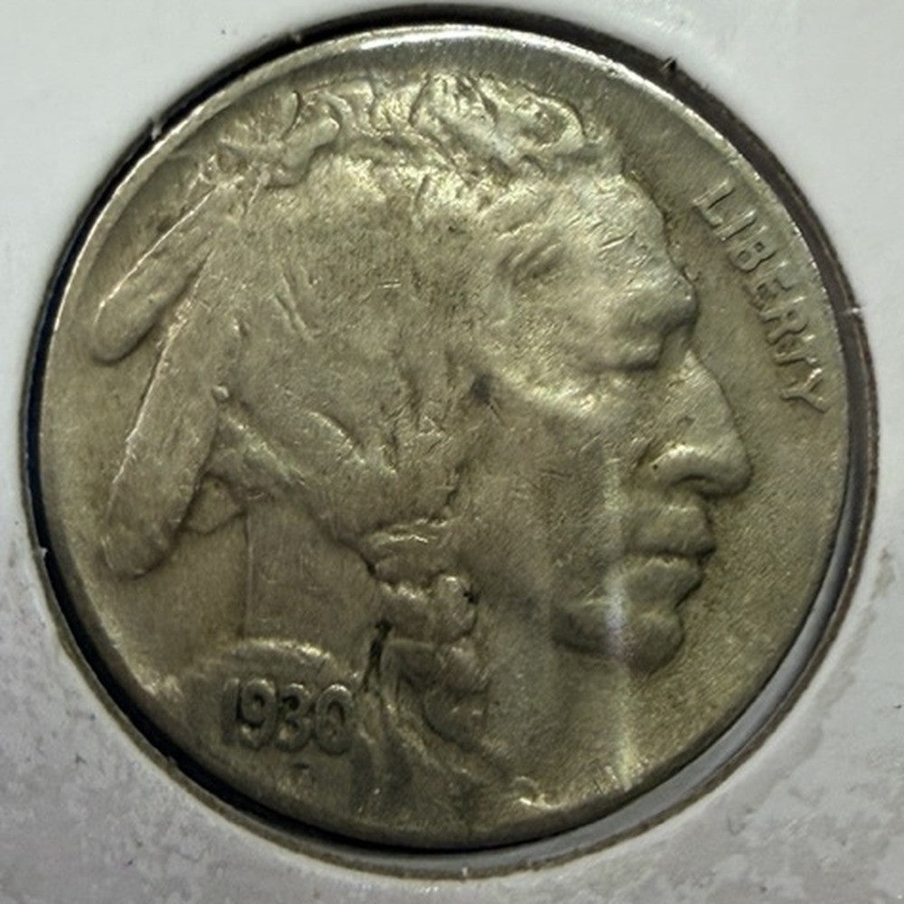 1930-S Buffalo Nickel 5C VF Indian Head San Francisco Better Date Coin