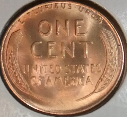 SET of 2 ✅ 1957 - P&D Lincoln Wheat 1c BRILLIANT UNCIRCULATED From OBW Roll