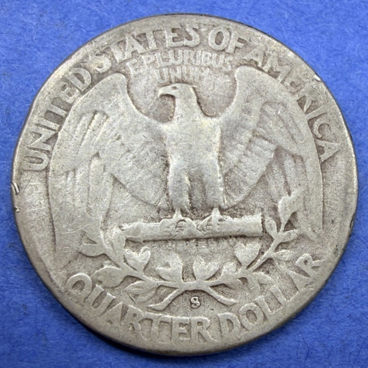 1948-S Washington Quarter 25C F Fine 90% Silver San Francisco Mint US Coin