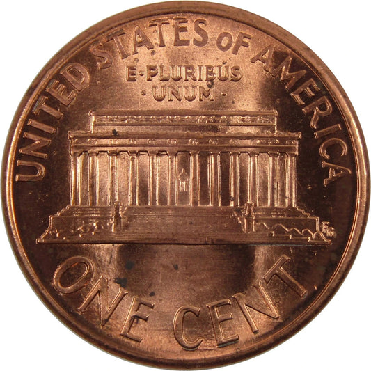 ✅ 1990 D Lincoln Memorial Cent Choice GEM BU RED Brilliant Uncirculated 1c Coin