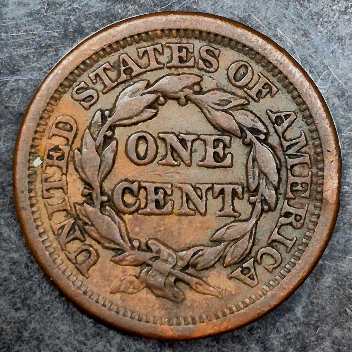 1851 Braided Hair Large Cent XF Extremely Fine N-1 R3 Variety 1C Copper US Coin
