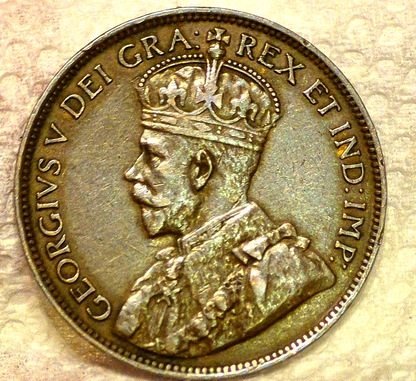 1918 Canada George V 1 Cent BU Features WWI Era Coin 1C