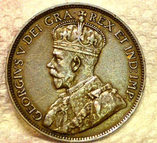 1918 Canada George V 1 Cent BU Features WWI Era Coin 1C