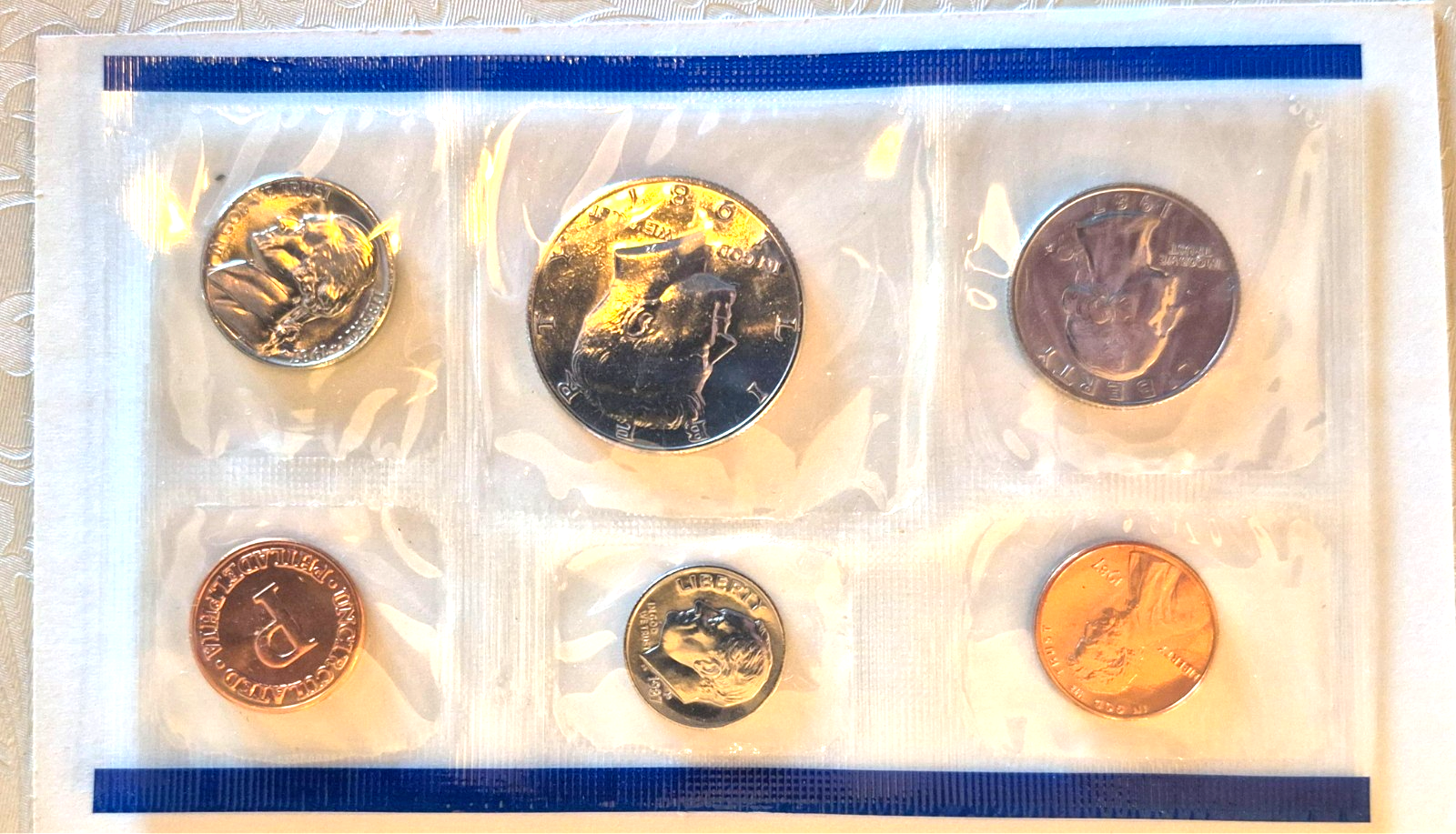 1987 P and D Annual United States Mint Uncirculated 10 Coin Set in OGP