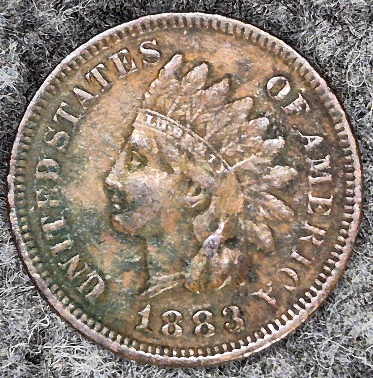 1883 Indian Head Cent Penny VF+ Features Full Liberty, Receive Coin Pictured 1C