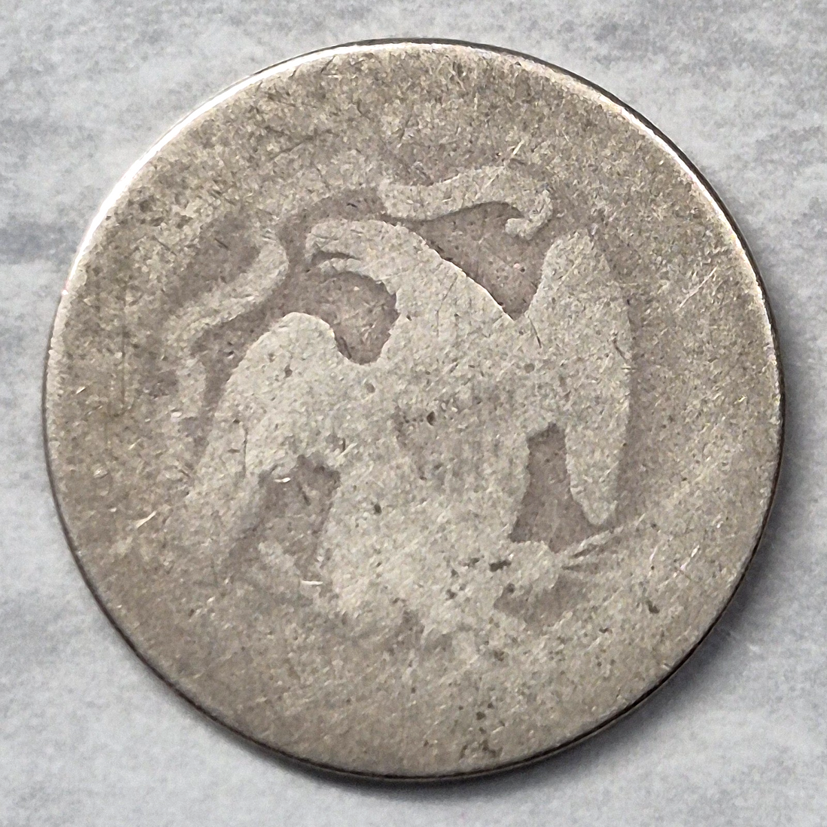 1877 Seated Liberty Quarter 25C 90% Silver With Motto Type Coin About Good AG