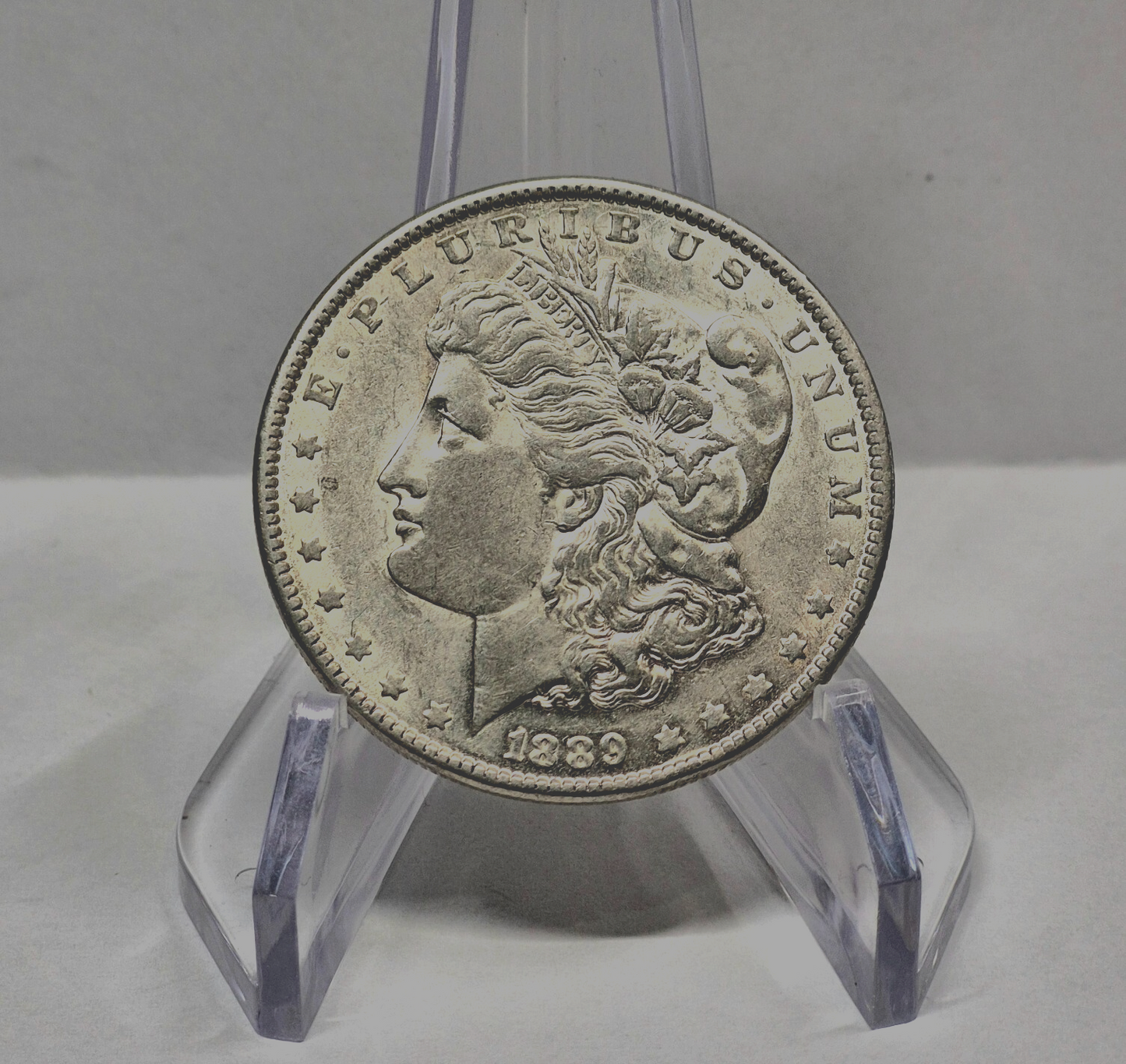 1889 Morgan $1 Dollar 90% Silver AU-MS Features Clean Cheeks $1