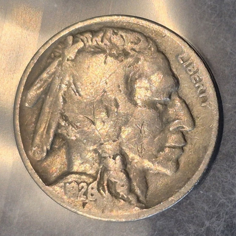 1926 P Buffalo Nickel 5C Indian Head Philadelphia Mint Fraser Design VF