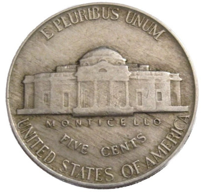 🔥 1942 (P)  Jefferson Nickel Good - Fine (G-F) Average Circulated 5c Coin