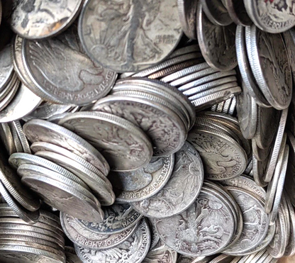 90% Silver Walking Liberty Half Dollar Choose How Many Coins 50c Walkers VG-VF+
