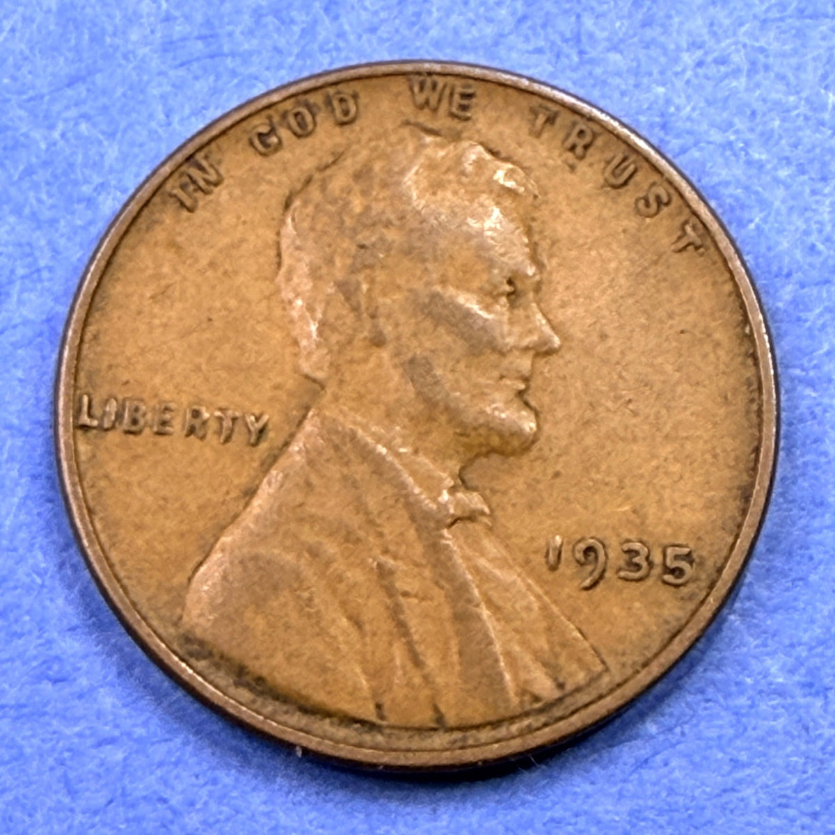 1935 Lincoln Wheat Cent 1C Penny VF Very Fine Philadelphia Brown Copper US Coin