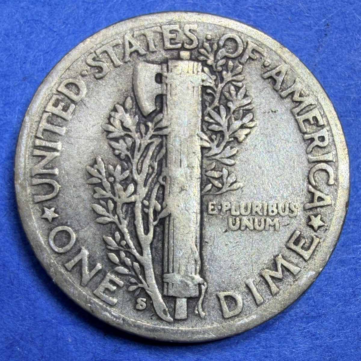 1938-S Mercury Dime 10C F Fine Low Mintage 90% Silver US Coin Collectible