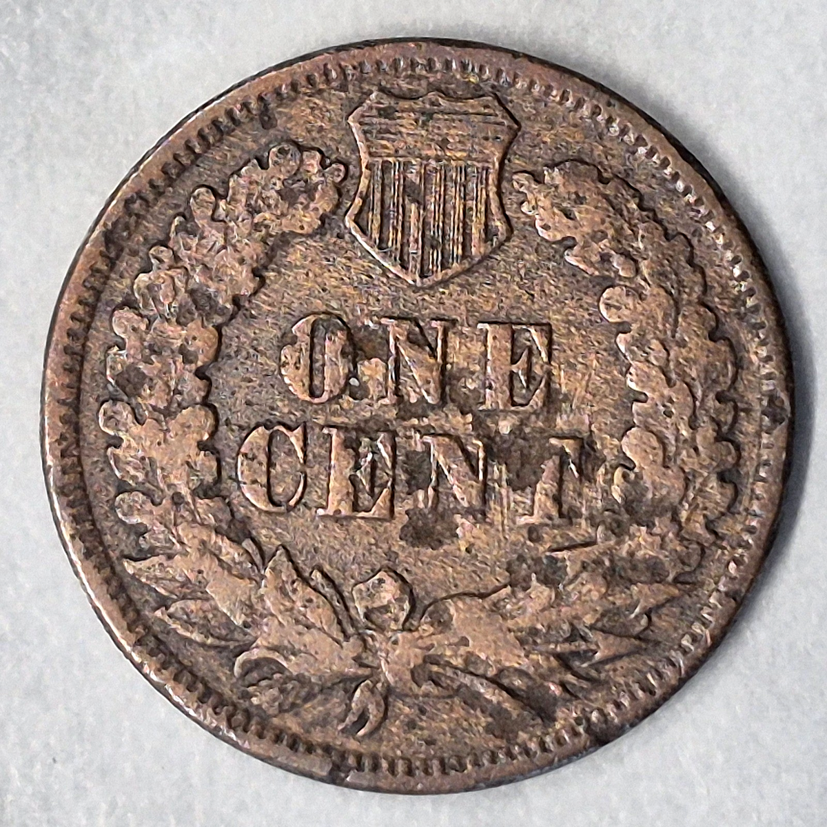 1871 Indian Head Cent Penny 1C VG Very Good Semi Key Date Low Mintage US Coin