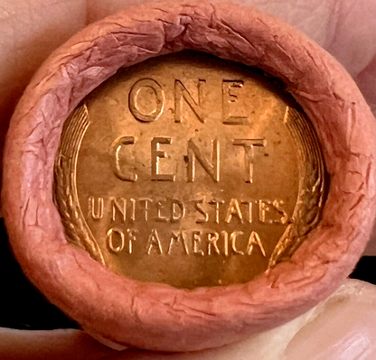 ✅ 1958 P GEM BU Lincoln Wheat Cent from OBW Roll Red Shiny UNCIRCULATED Coin 1