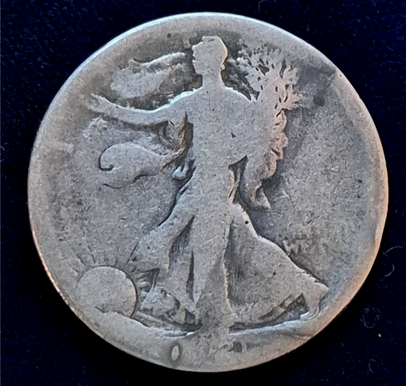 1921 S Walking Liberty Half Dollar *Low Ball, Rare/Low Mintage* 548k Minted AG-