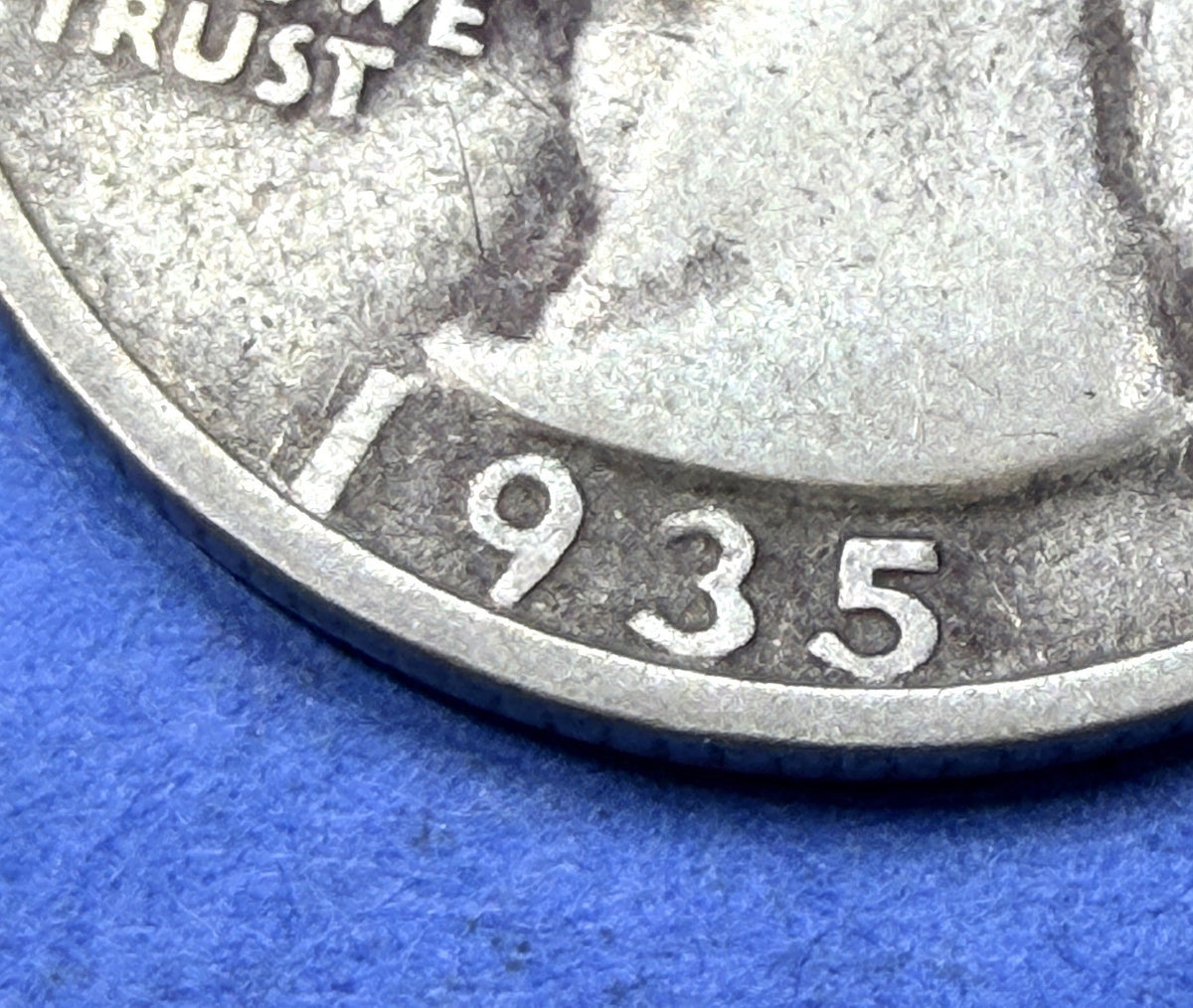 1935-D Washington Quarter 25C 90% Silver G Good Denver Better Date Early Issue