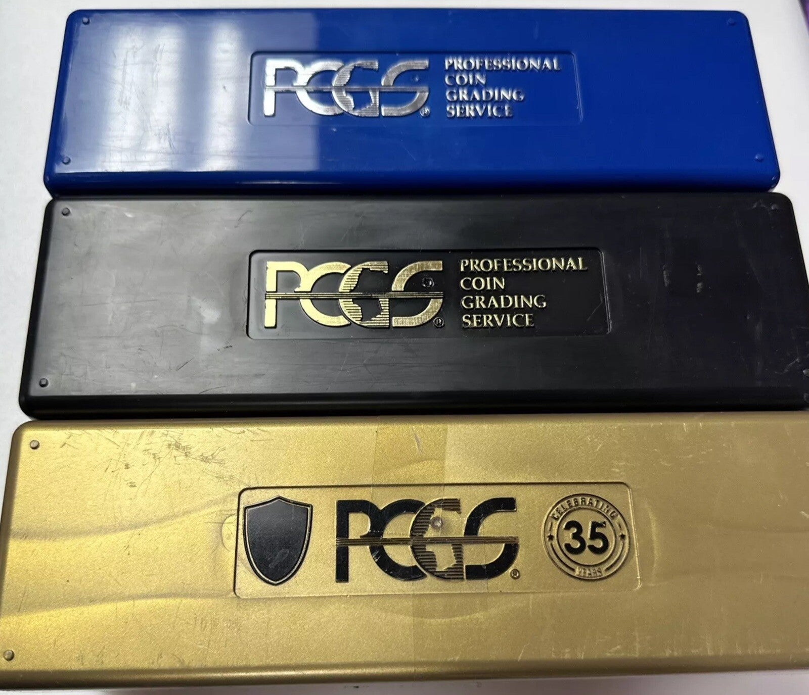 ✅ Lot of 5 ~ PCGS 20 Coin Hard Case Holds 20 Slabbed Graded Coins Color Varies💰