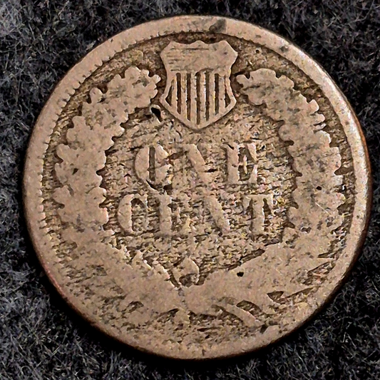 1861 Indian Head Cent Good Features  Type II Chunky Oak Wreath Coin Shown