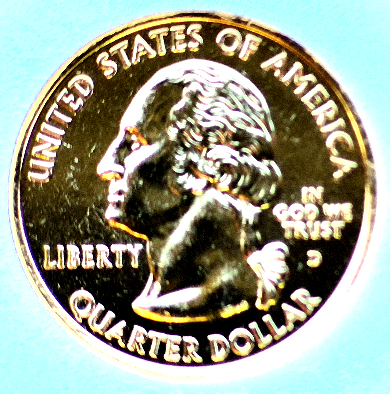 2004 D Iowa and 2004 D Wisconsin 24k Gold Plated State Quarters in Capsules