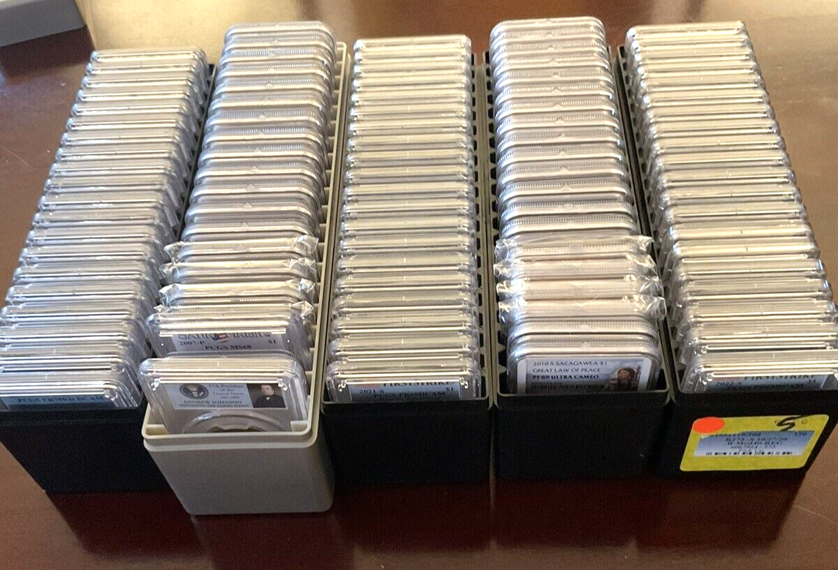 LOT of 20 ~  US Dollar $1 PCGS Graded PROOF COINS PR69 Multi Dates Mint Label 🏆