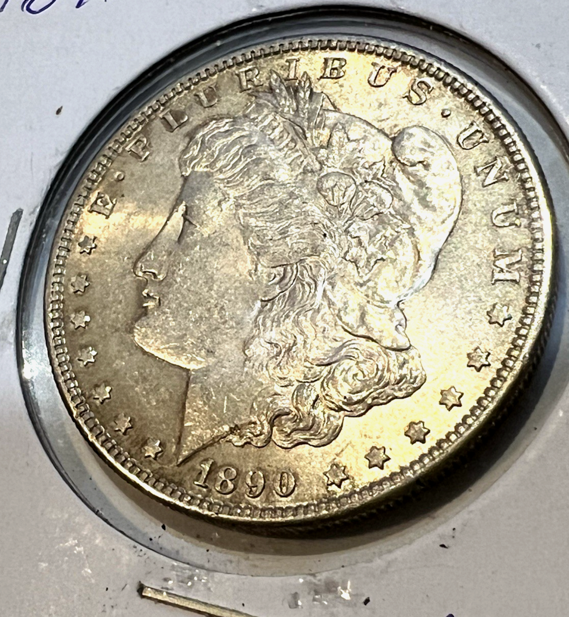 💥 1890-S Morgan 90% Silver Dollar AU/BU Strong MS Features ~NICE SHARP COIN ~