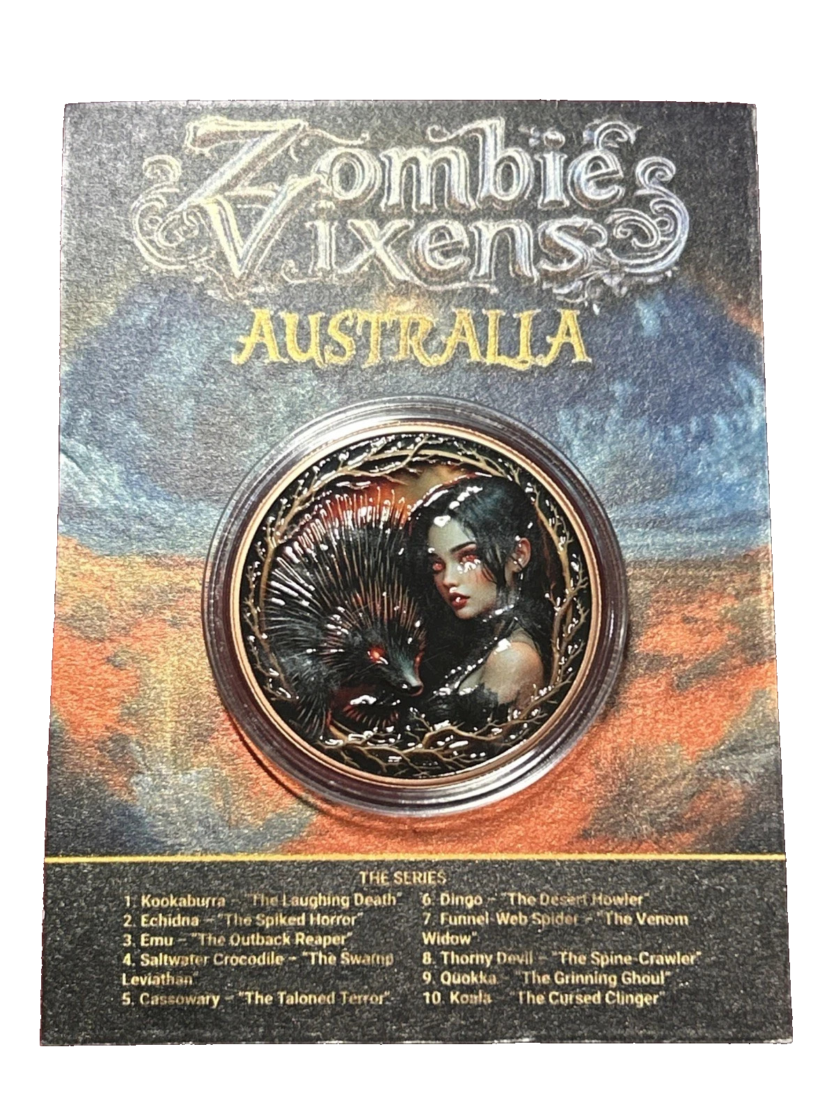 Australia Zombies Vixens LIMITED EDITION Wt 33 Gram .999 Copper  Round