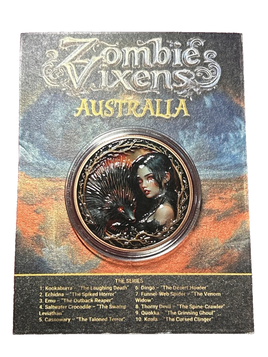 Australia Zombies Vixens LIMITED EDITION Wt 33 Gram .999 Copper  Round
