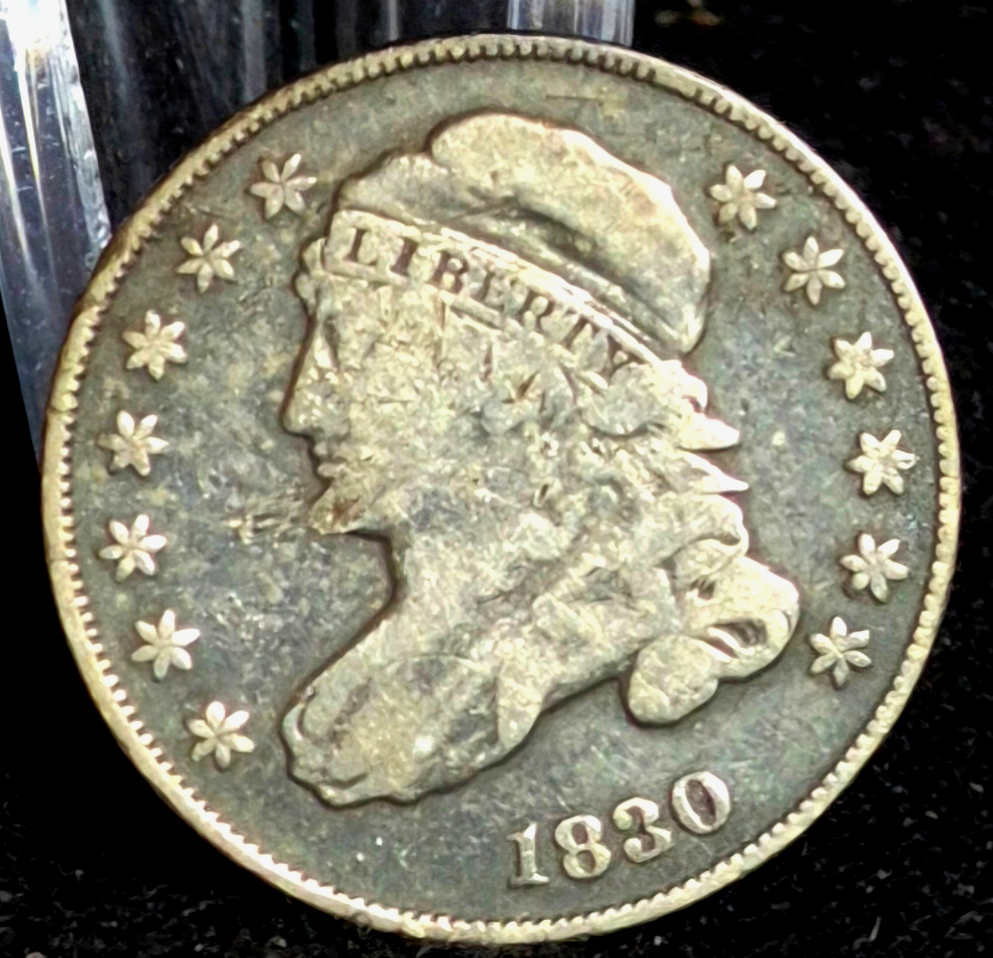 1830 Capped Bust Dime F-VF Features 90% Silver Harder to Find Medium 10C Variety