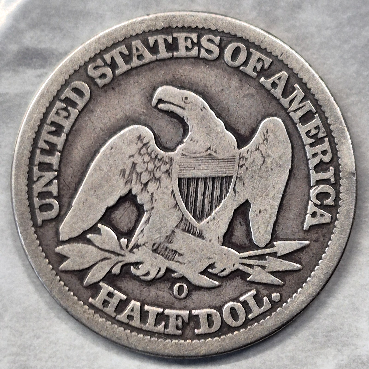 1858-O Seated Liberty Half Dollar 50C New Orleans 90% Silver Pre-Civil War Good+