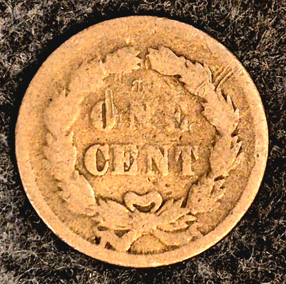 1859 Indian Head Cent First Year Good Features Laurel Wreath Reverse Coin Shown
