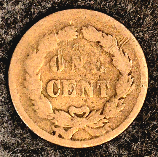 1859 Indian Head Cent First Year Good Features Laurel Wreath Reverse Coin Shown