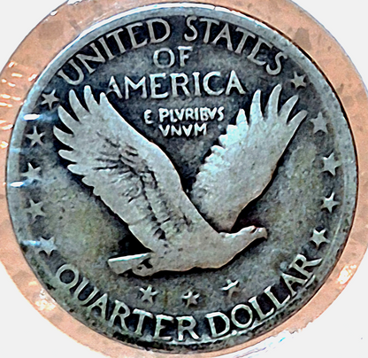 RARE 1927-S Standing Lib Quarter VG-F Features Lowest Mint Only 396K 90% Silver