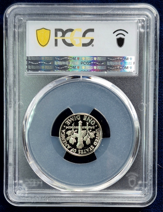 1997-S Roosevelt Dime PCGS PR70 DCAM 🔥 Perfect Proof Deep Cameo