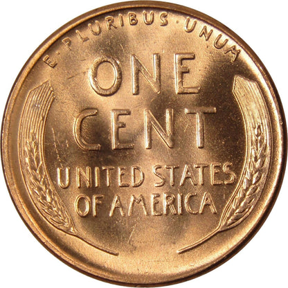 ✅ 1957 - P  Lincoln Wheat Cent Choice BU 1c BRILLIANT UNCIRCULATED From OBW Roll