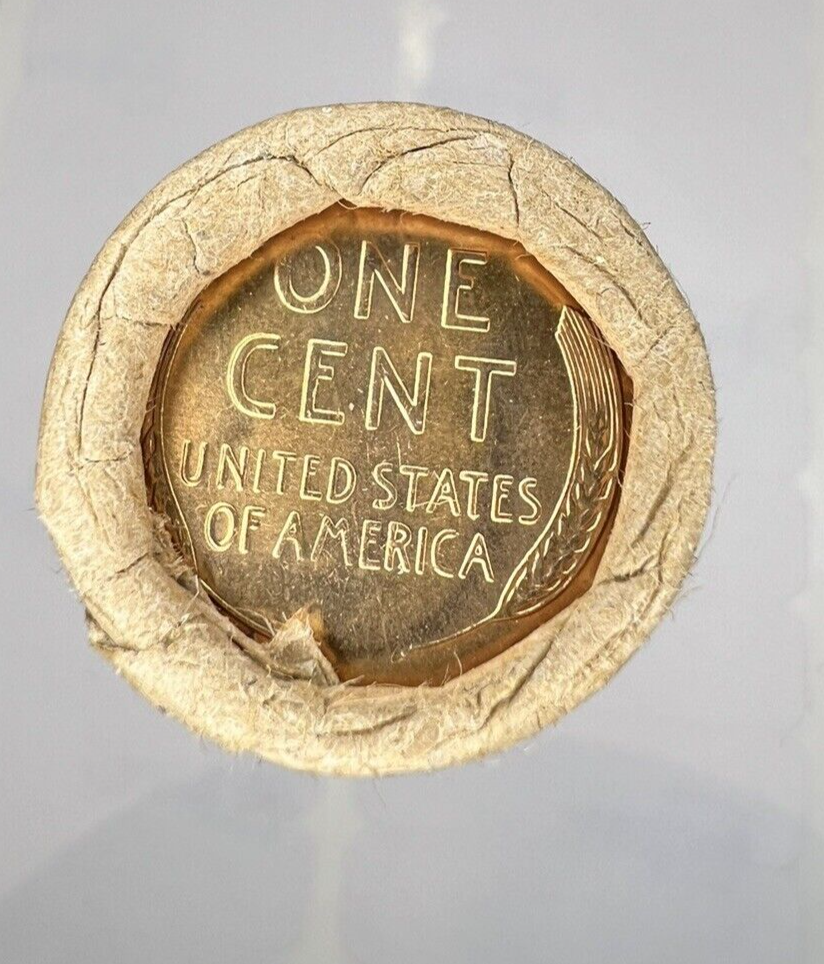 1954 D Lincoln Wheat Cent BU RED Uncirculated Mint State 1c Coin From OBW