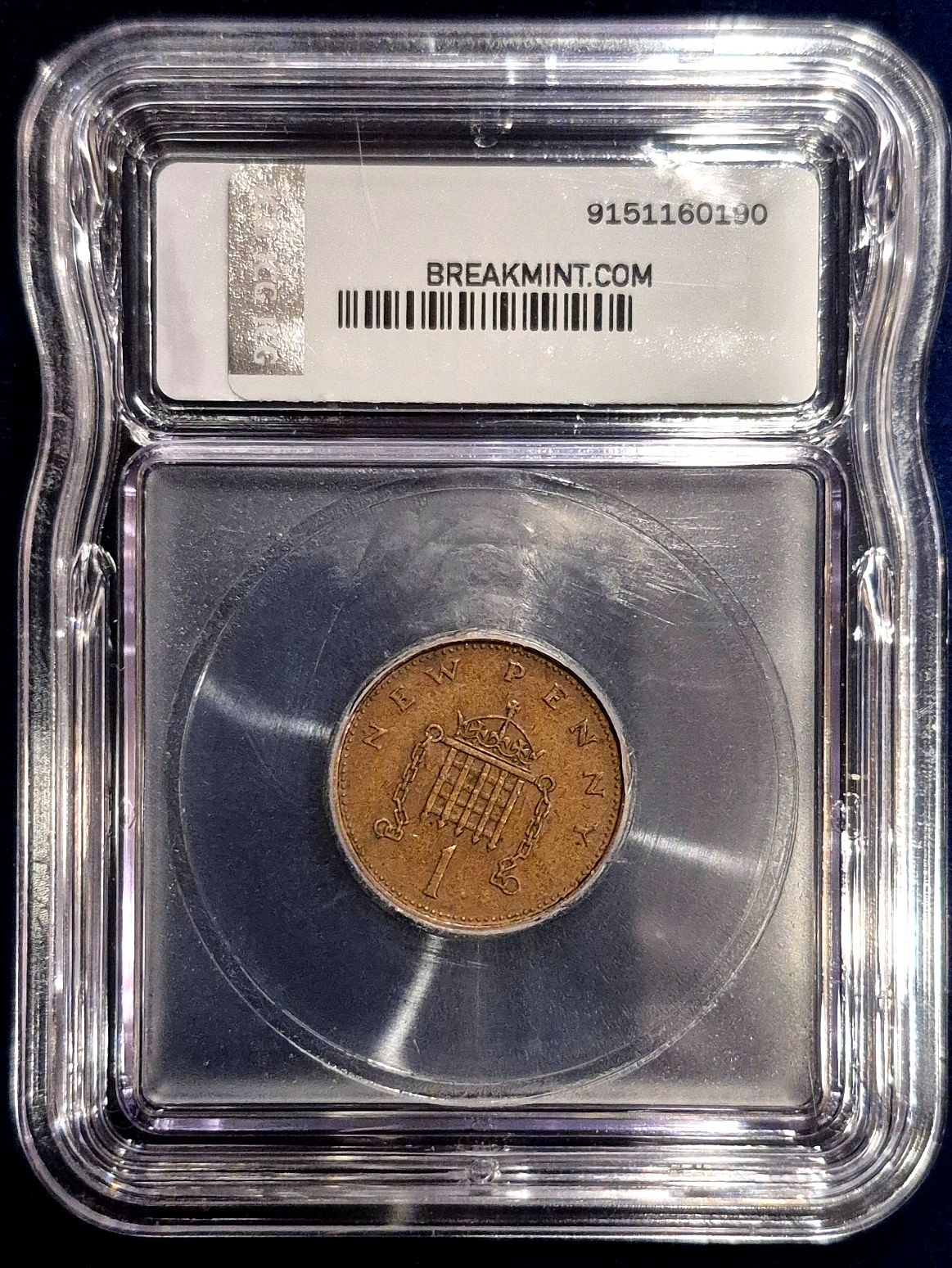 1 NEW PENNY United Kingdom 1971 Original ELIZABETH.II D. G. REG. F. D. 1971 Rare