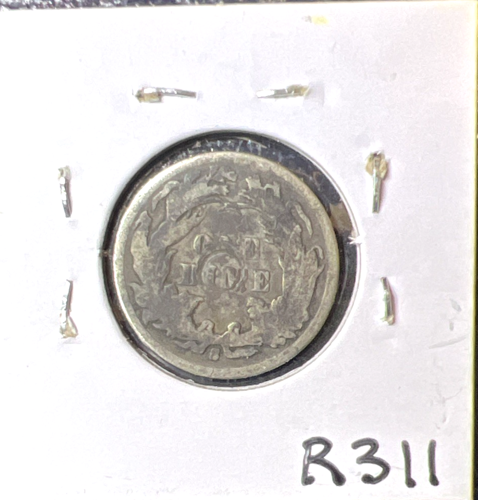 1891 Very Good Liberty Seated Dime 90% Silver 10c Coin Full Liberty Last Year
