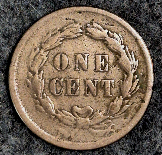 1859 Indian Head Cent First Year VF Features Laurel Wreath Reverse Coin Shown
