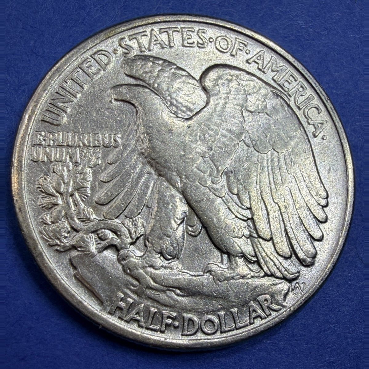 1943 Walking Liberty Half Dollar 50C AU About Uncirculated 90% Silver WWII Coin